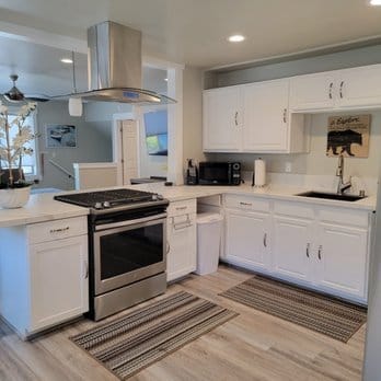 Kitchen counter wipe down Sunset Shine Home Cleaning