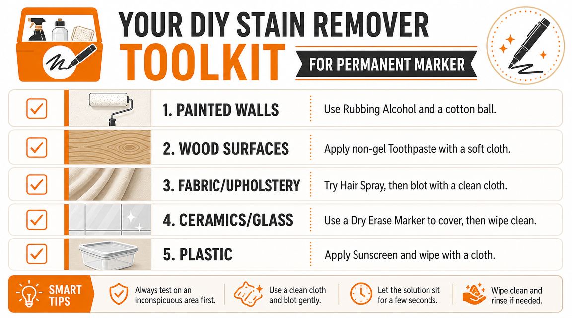 Your DIY Stain Remover Toolkit for Permanent Marker